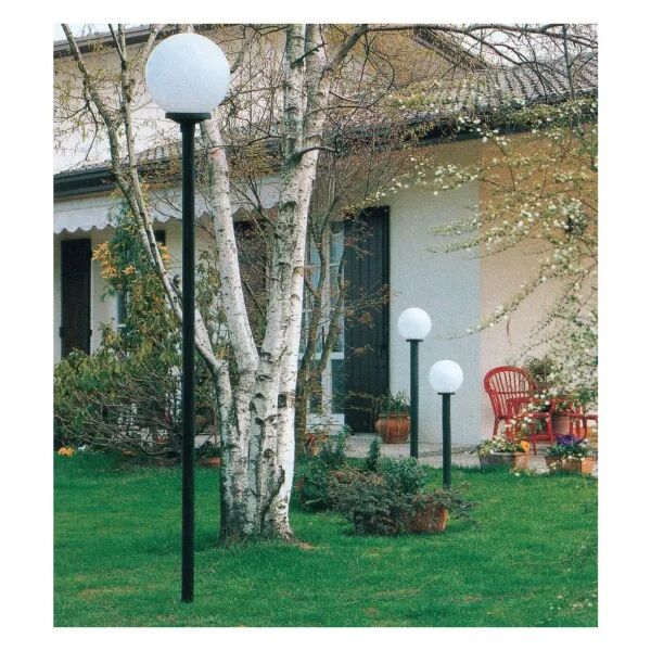 LUNA - Borne Ext. IP44 IK08, nr/fum�, E27 100W max., lampe non incl, haut. 1,05m (1710)