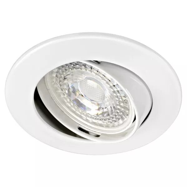 LUNAR - Encastr� GU10, blanc, a/lpe LED 4,5W 4000K 390lm, dimmable par inter (51139)