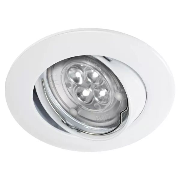 LUNAR - Encastr� rond, basc., blanc, a/module LED XL6 40� 6W 3000K 590lm incl. (51100)
