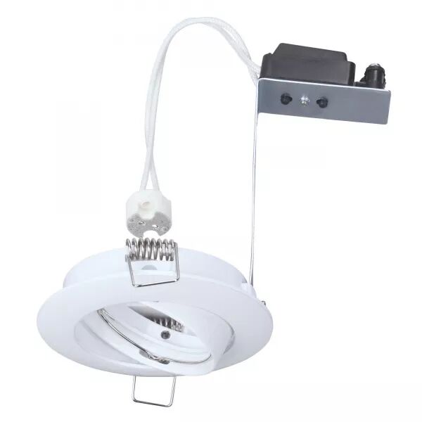 LUNAR 50-12 - ENCASTR� GU5,3, ROND, BASCULANT, BLANC, LPE NON INCL.