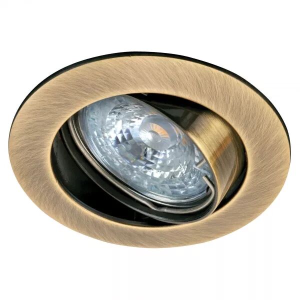 LUNAR 50-12 - Encastr� GU5,3, rond, basculant, bronze, Lpe non incl. (4885)