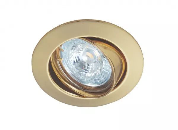 LUNAR 50-12 - ENCASTR� GU5,3, ROND, BASCULANT, DOR�, LPE NON INCL.