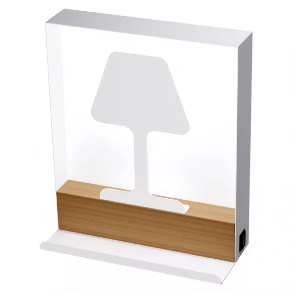 LUXI AP, blanc bois, G9, applique 5W maxi, livr� sans ampoule (LUX5W)