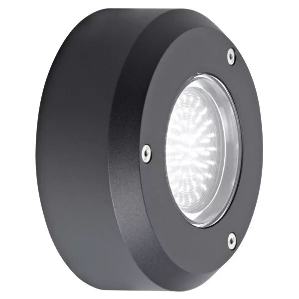 LUXMUR 3 - Applique Mur Ext. GX53 IP66 IK07, rond, graphite, Lpe non incl. (1739)