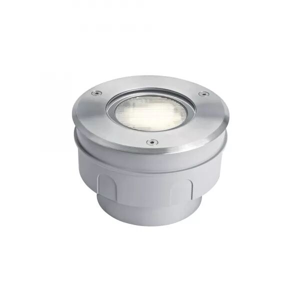 LUXSOL 2 - ENCASTR� SOL EXT. GX53 IP67 IK10, ROND, INOX, LPE NON INCL.
