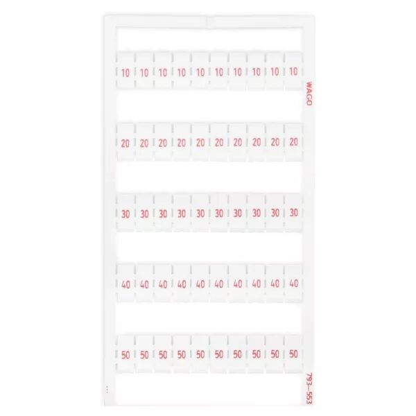 Marquage WMB Horizontal 10, 20, ... 50 (20x)793-553
