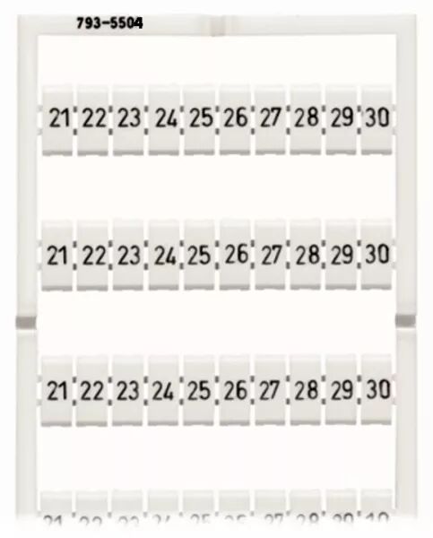 MARQUAGE WMB HORIZONTAL EXTENSIBLE 21...30 (10X)