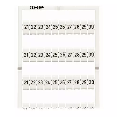 Marquage WMB horizontal extensible 21...30 (10x)793-5504