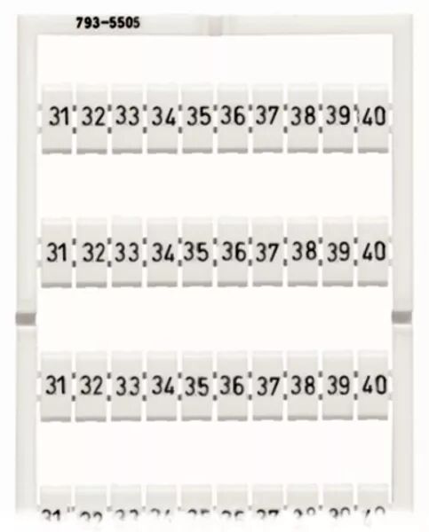 MARQUAGE WMB HORIZONTAL EXTENSIBLE 31...40 (10X)