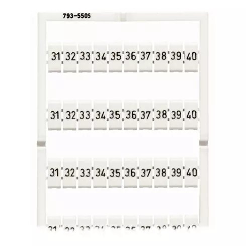 Marquage WMB horizontal extensible 31...40 (10x)793-5505