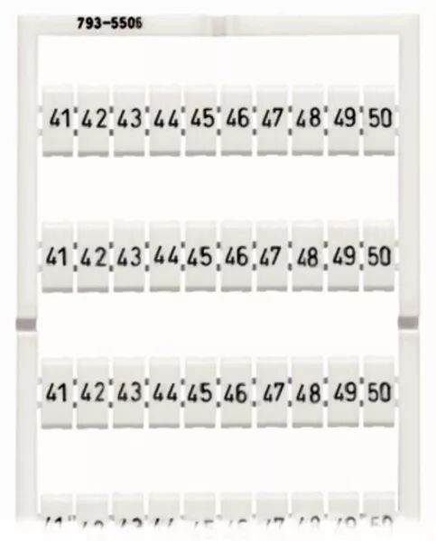 MARQUAGE WMB HORIZONTAL EXTENSIBLE 41...50 (10X)