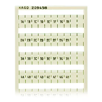 Marquage WSB Horizontal 1A...10H (10x) (209-458)