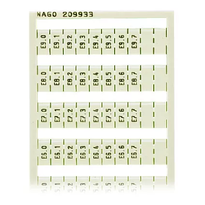 Marquage WSB Vertical E0.0 � E9.7 (1x) (209-933)