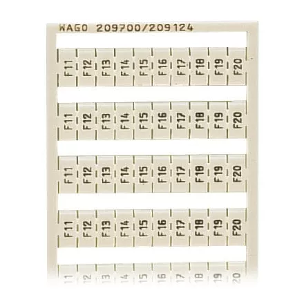 Marquage WSB Vertical F1 � F10 (10x) (209-787)