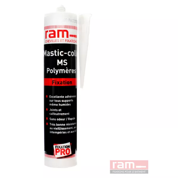 MASTIC COLLE POLYMERES NOIR 300ml (63633)