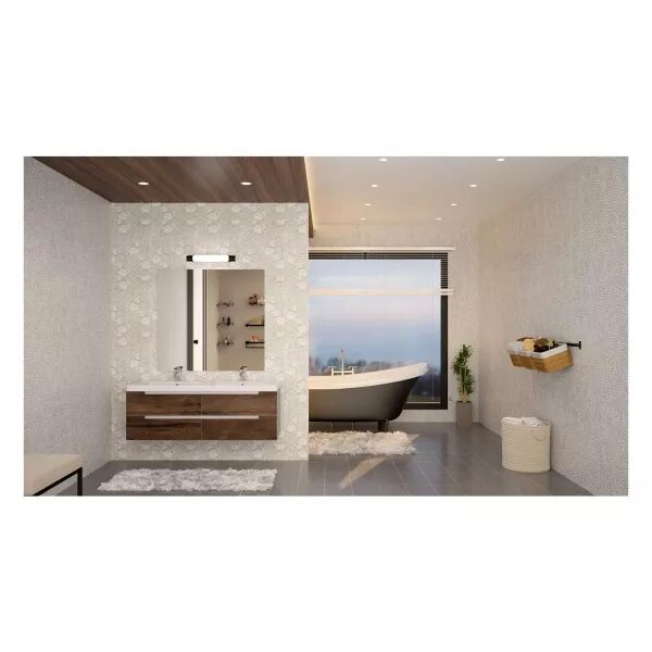 MAUD SYM 01- R�glette IP44 IK07 Vol.2 a/inter LED int�g. 6,3W 4000K 700lm, noire (53084)