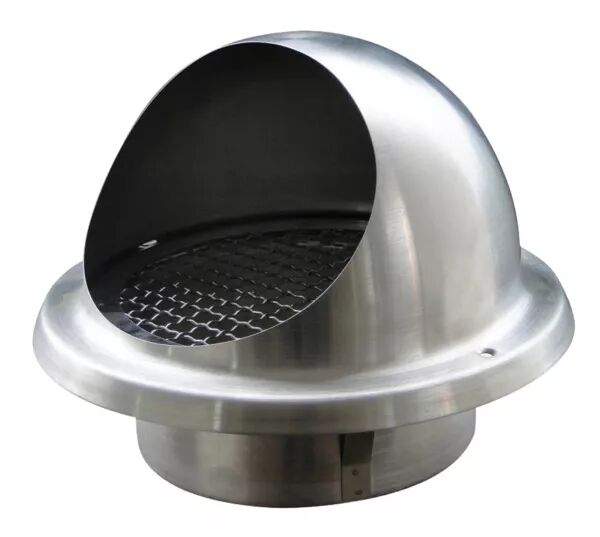 ME INOX 125 - REJET OU PRISE D\'AIR MURALE INOX DIAM�TRE 125