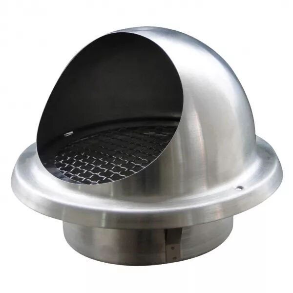 Me inox 160 - rejet ou prise d\'air murale inox diam�tre 160 (461004)