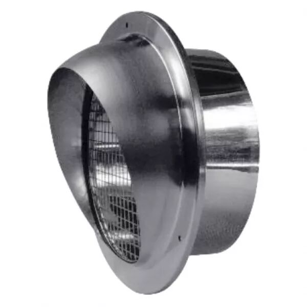 Me inox 160 light- rejet ou prise d\'air murale inox faibles PDC diam�tre 160 (461006)