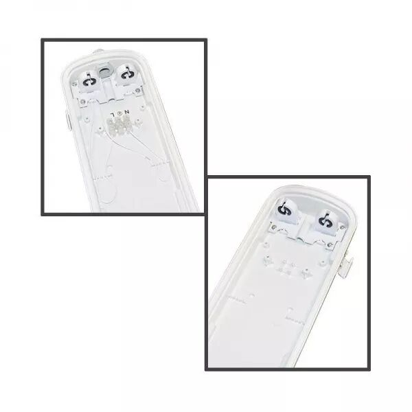 MEKONG TUBE ETANCHE TUBE LED 1200 X2 PHASE NEUTRE MEME COTE (X6)