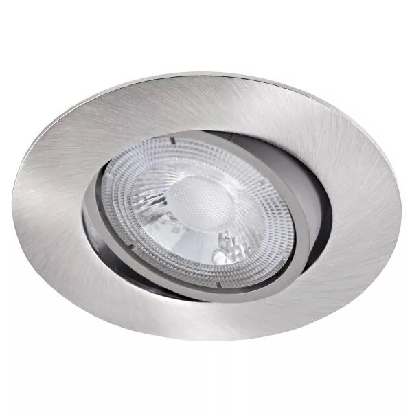 MI6 - Enc. LED int�g. 5W 3000K 480lm, alu nickel, UGR <22, connexion sans outil (50621)