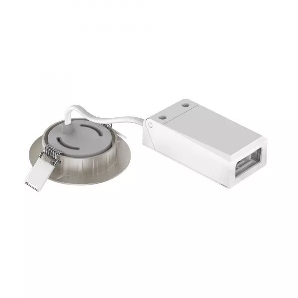 MI6 - ENC. LED INT�G. 5W 4000K 520LM, ALU NICKEL, UGR <22, CONNEXION SANS OUTIL
