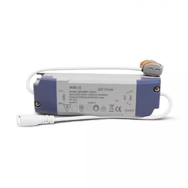 MIIDEX - &ALIM LED CC 38W 900mA 55 VDC (77704)