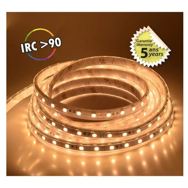 MIIDEX - &BANDEAU BLC 3000K 5M 60LED 10,5W/M IP67 12V SILICON BOITE 5ANS (751673)