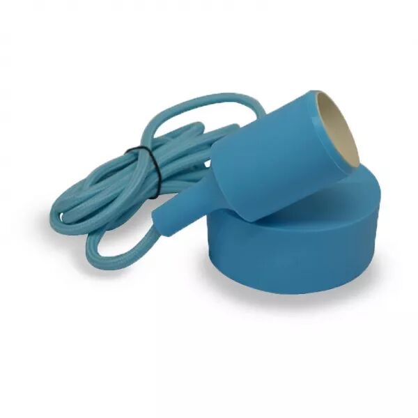 MIIDEX - &BUTTERFLY E27 DOUILLE SILICON + CABLE 2M BLEU (5005)