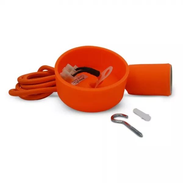 MIIDEX - &BUTTERFLY E27 DOUILLE SILICON + CABLE 2M ORANGE (5008)