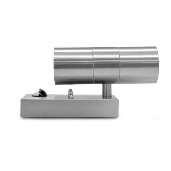 MIIDEX - &CLAIRETTE D/I APPL 2 X GU10 IP44 CYLINDRIQUE INOX 304 + DETECT IR (70038)