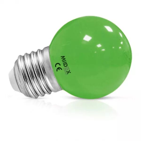 MIIDEX - &LED 1W BULB E27 VERT BLISTER X2 (76201)