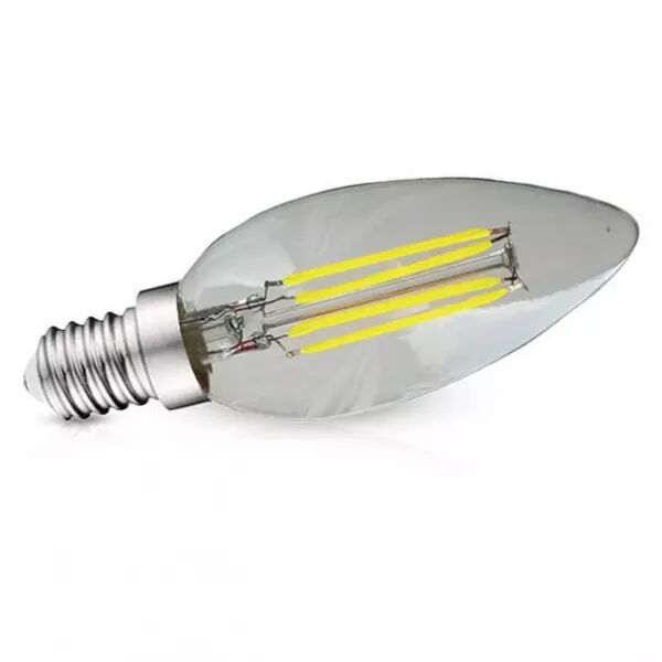 MIIDEX - &LED FIL COB FLAMME E14 4W 4000K CLR BLISTER X3 (71291)