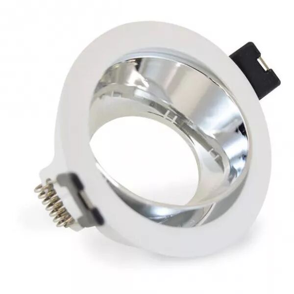 MIIDEX - &SUPPORT SPOT DIAM 80MM ARGENT ROTATIF ORIENT BASSE LUMINANCE (7728)