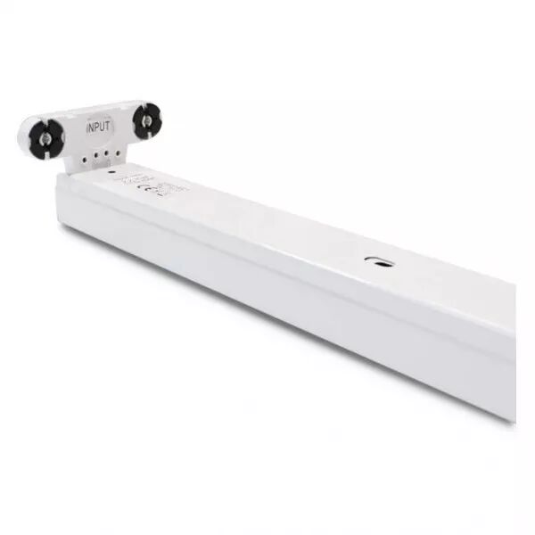 MIIDEX - &T8 SUPPORT DOUBLE TUBE 1200MM BLC L N MEME COTE (76110)