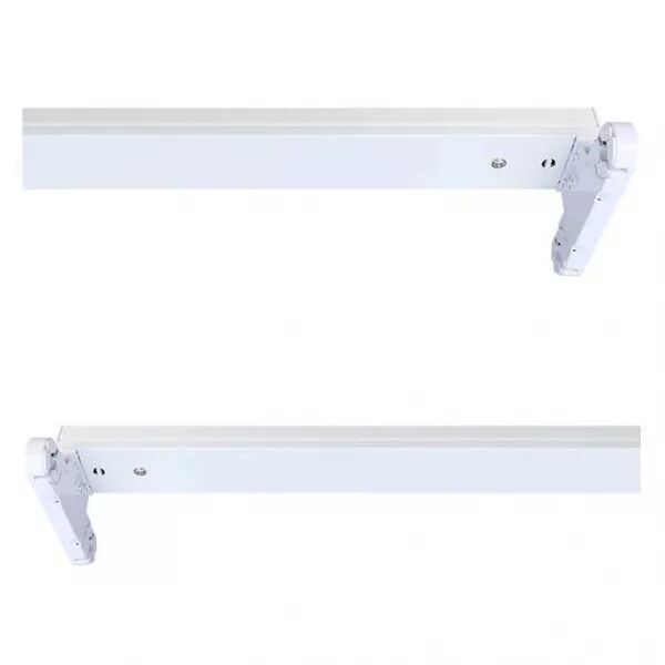 MIIDEX - &T8 SUPPORT DOUBLE TUBES 1500MM BLC L N DEUX COTE (76106)