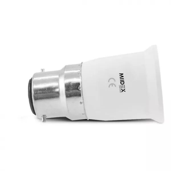 MIIDEX - ADAPTATEUR BASE CULOT B22 VERS E27 BLISTER (739901)