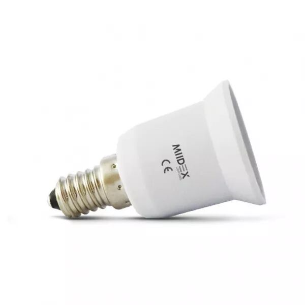 MIIDEX - ADAPTATEUR BASE CULOT E14 VERS E27 (73989)