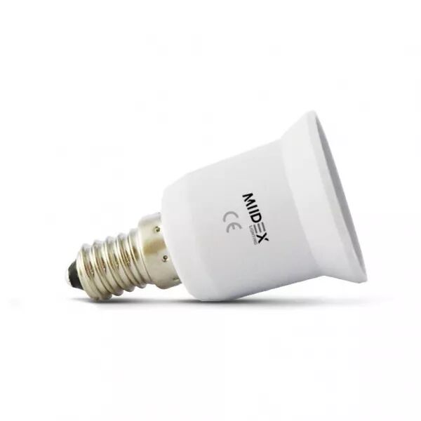 MIIDEX - ADAPTATEUR BASE CULOT E14 VERS E27 BLISTER (739890)
