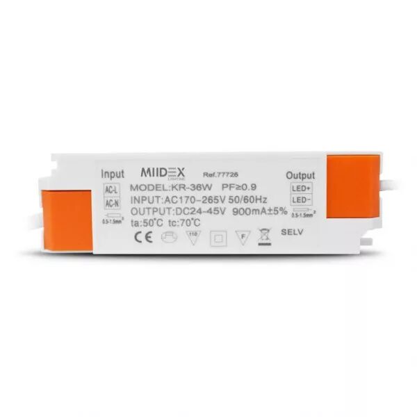 MIIDEX - ALIM  LED  CC  36 W DC24-45V 900mA (S77726)