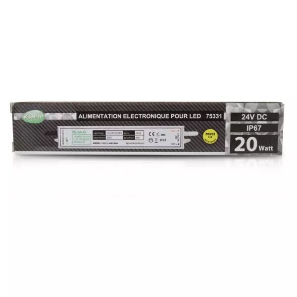 MIIDEX - ALIM LED 24V DC LUMINEUX 20W IP67 (75331)