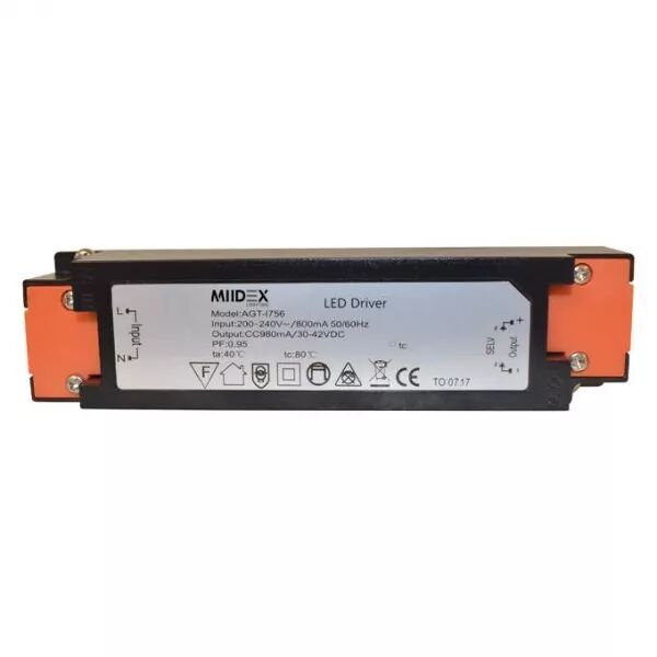 MIIDEX - ALIM LED 30-42VDC - 980mACC 38W IP20 (777042)