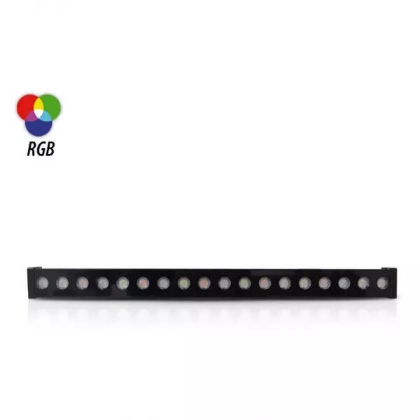 MIIDEX - ARCHEO LINE WALLWASHER ALU 24VDC 36W 1M RGB NOIR TRA IP65 (8028)