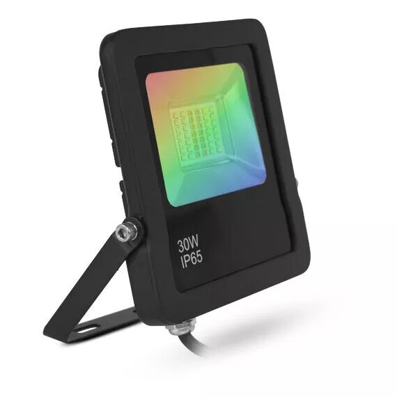 MIIDEX - ARCHEO SLIM RGB II PROJECT 30W NOIR IP65 + TELECOMMANDE HF (100185)