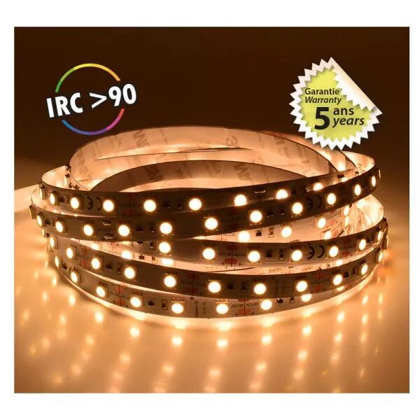 MIIDEX - BANDEAU BLC 3000K 5M 60LED 10,5W/M IP20 12V BOITE 5ANS (751653)