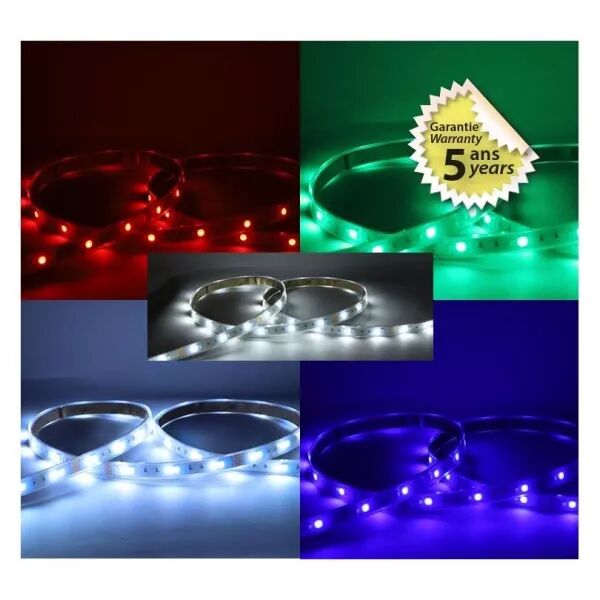 MIIDEX - BANDEAU BLC RGB+ 4000K 5M 70LED IP67 10W/M 24V 5ANS  (100710)