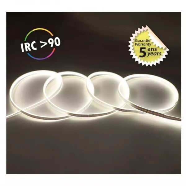 MIIDEX - BANDEAU COB 4000K 5M 320LED/M ET 9W/M IP65 24V 5ANS  (100520)