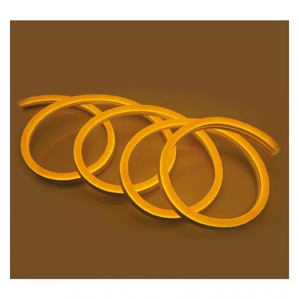 MIIDEX - BOBINE NEON FLEX 50M 8W/M JAUNE 27 X 15MM IP65 + ALIM (749804)