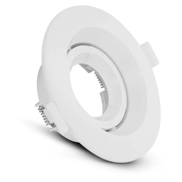 MIIDEX - COLLERETTE 1/4 DE TOUR SUPPORT DE SPOT DIA 80MM BLC ROTATIF BL PC (77043)
