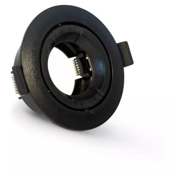 MIIDEX - COLLERETTE 1/4 DE TOUR SUPPORT DE SPOT DIAM 90MM NOIR ORIENT PC (77042)